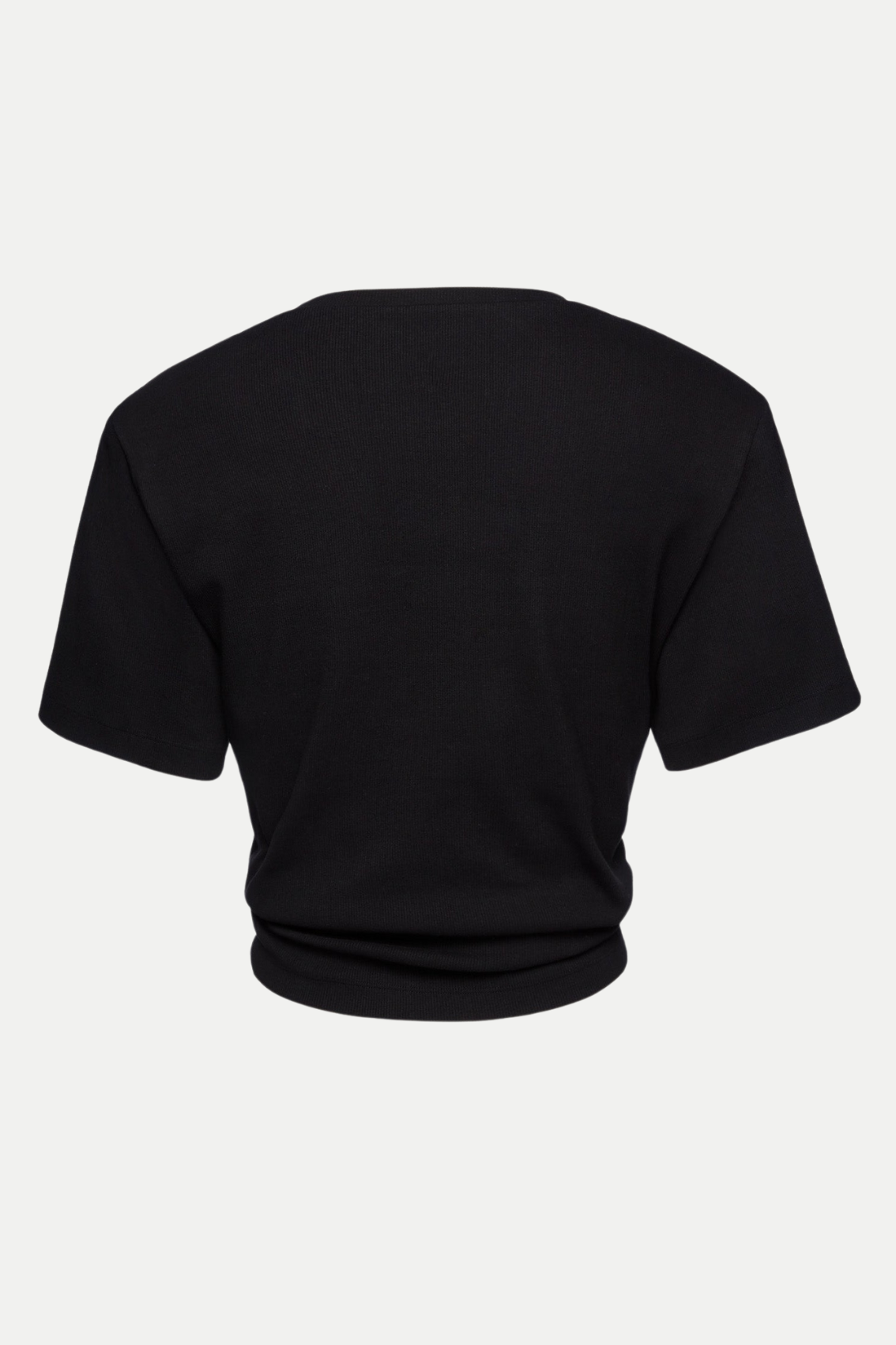 Orlina Knotted T-Shirt - Black