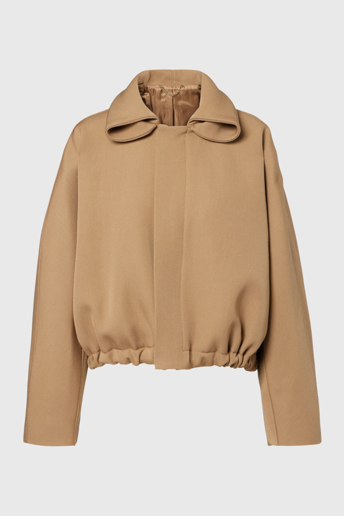 Isahara Hooded Drawstring Wool Jacket