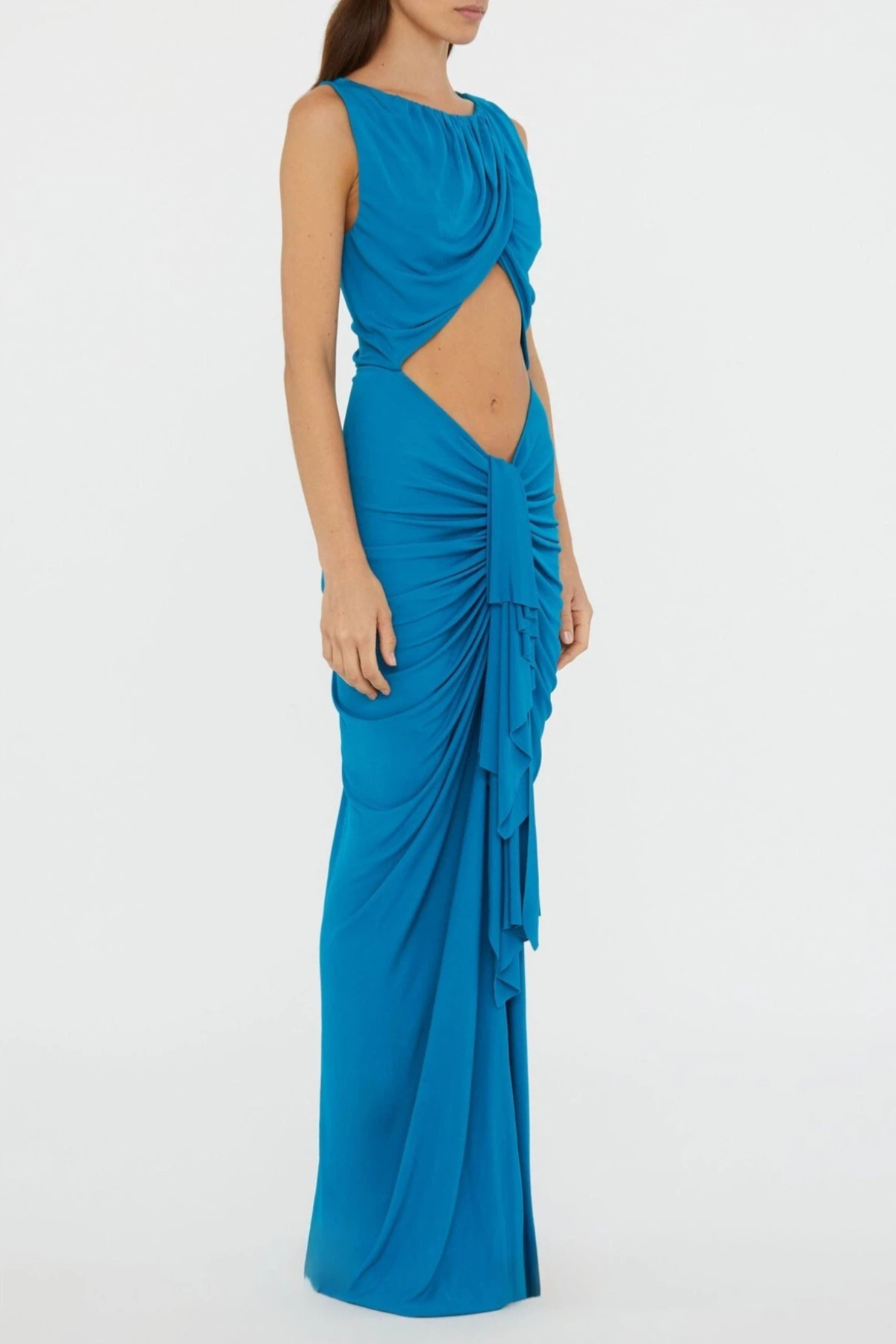 Juliea Draped Cutout Maxi Dress