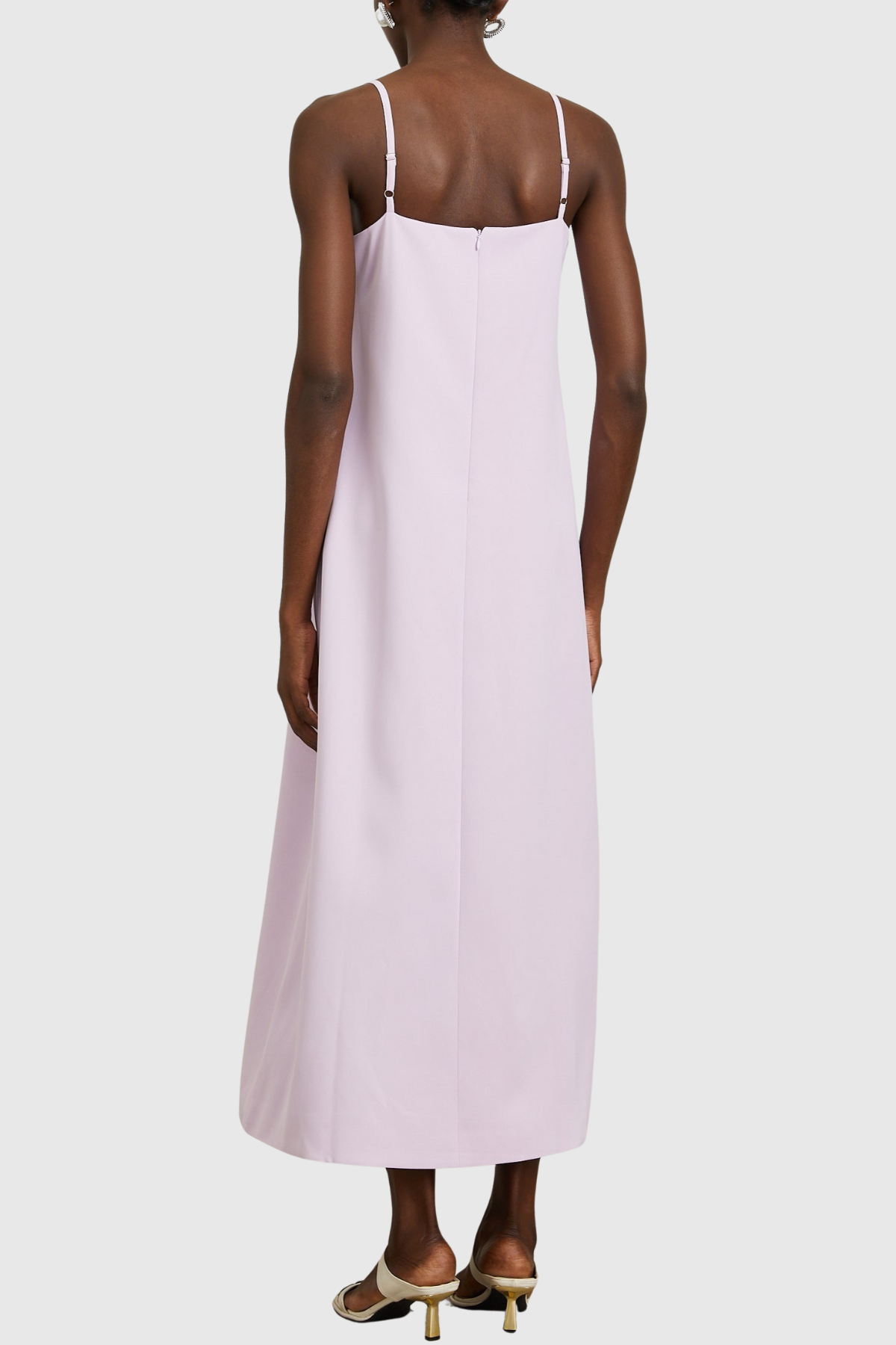 Mesa Strapless Floral Embroidered Maxi Dress - Purple