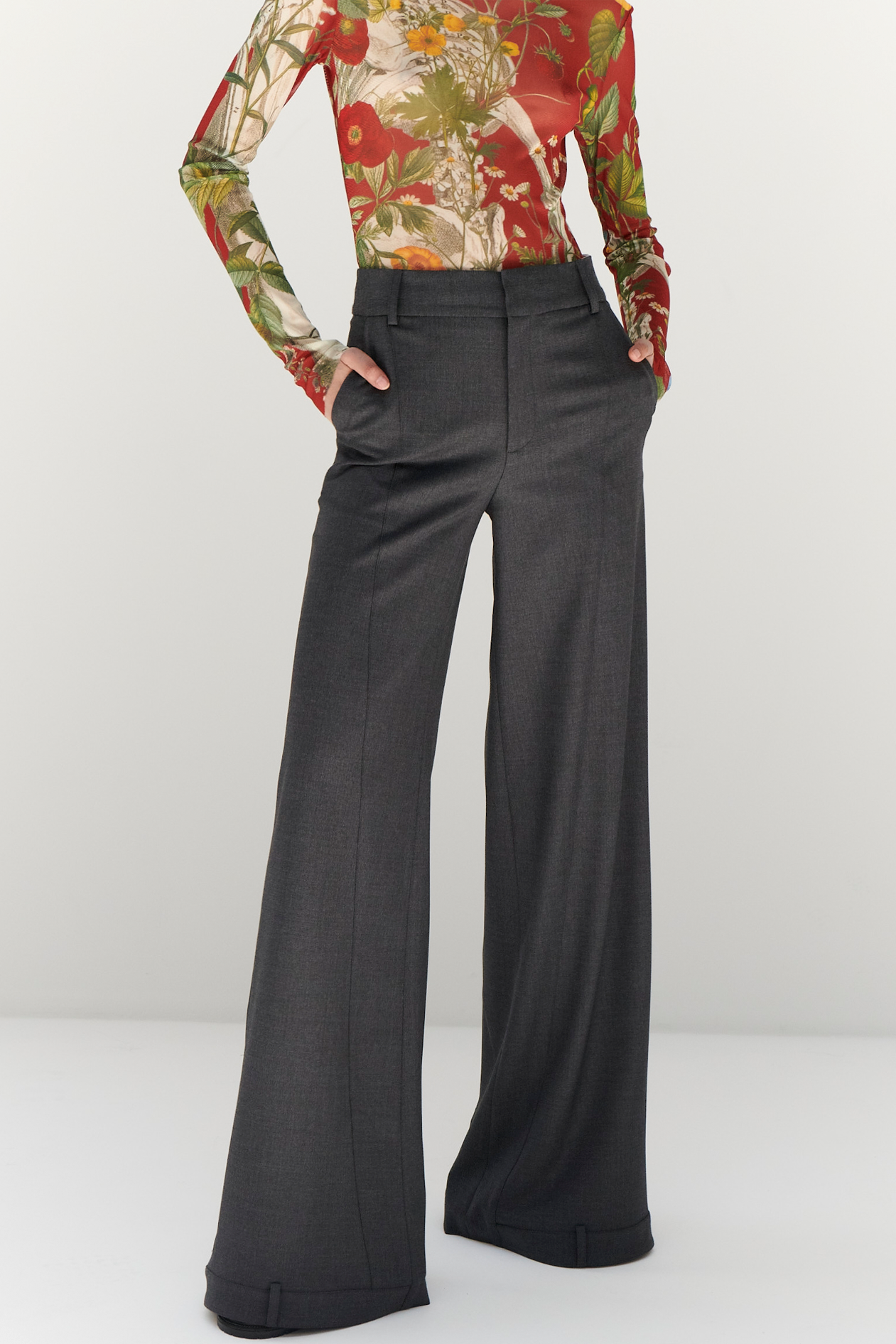 Mira Deconstructed Wide Leg Pants