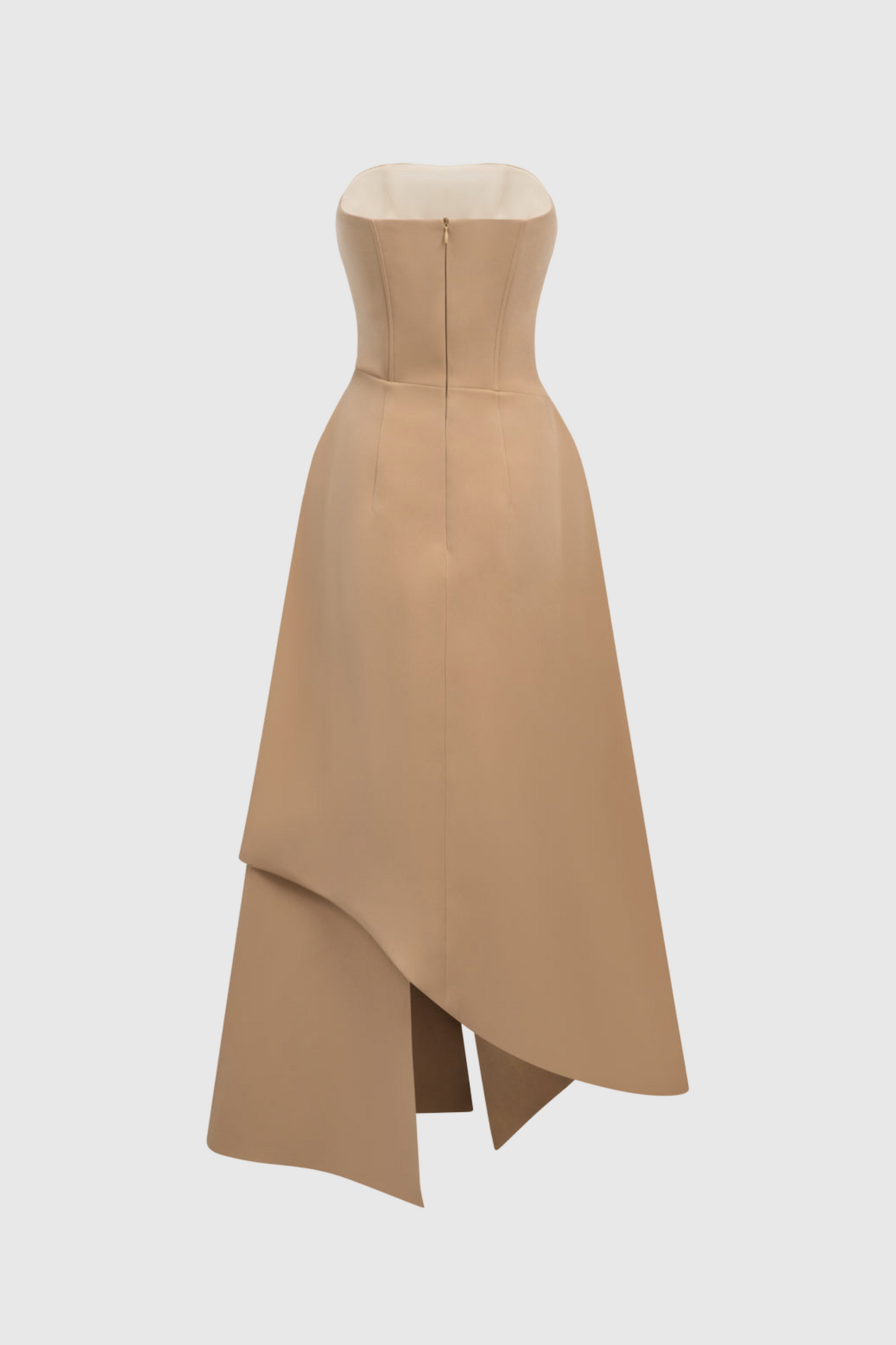 Pavlo Asymmetrical Strapless Midi Dress