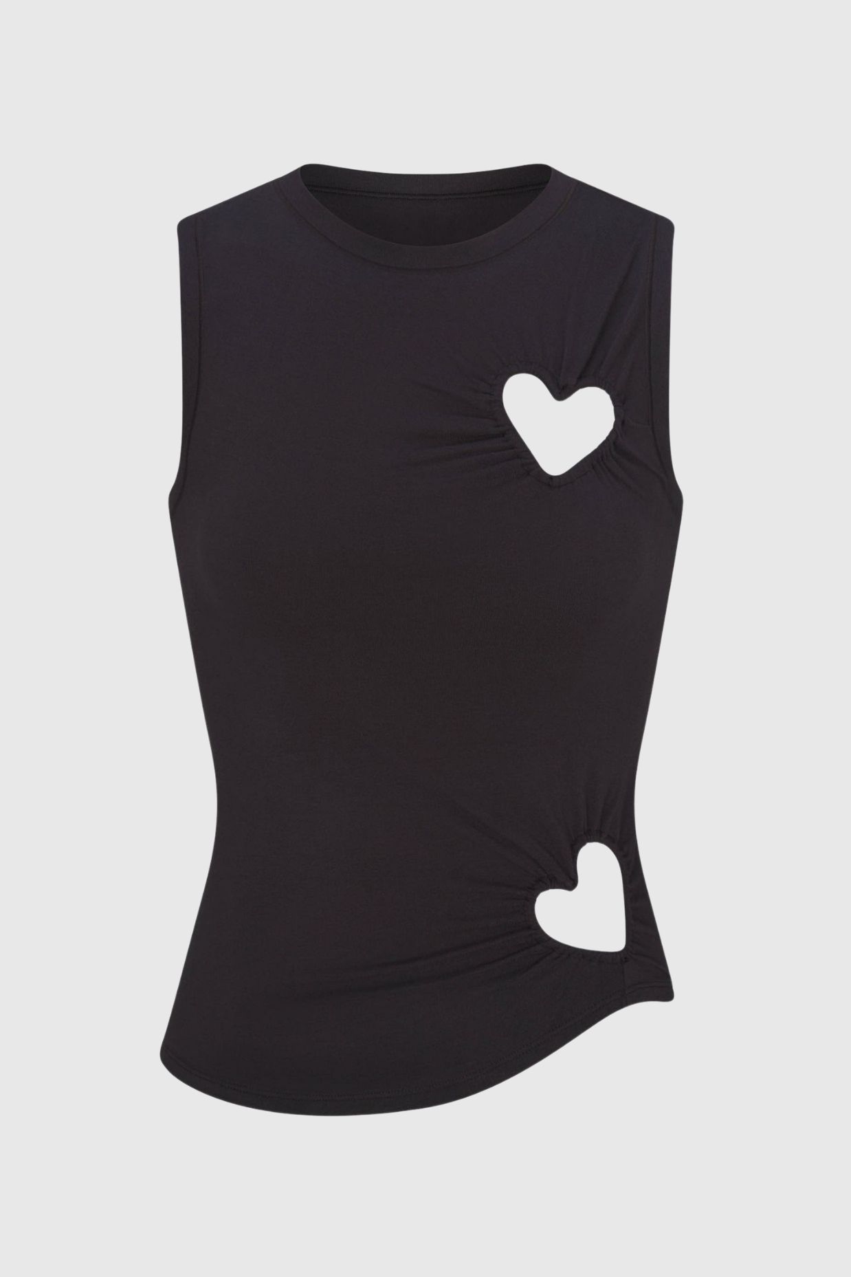 Shalita Heart Tank Top - Black