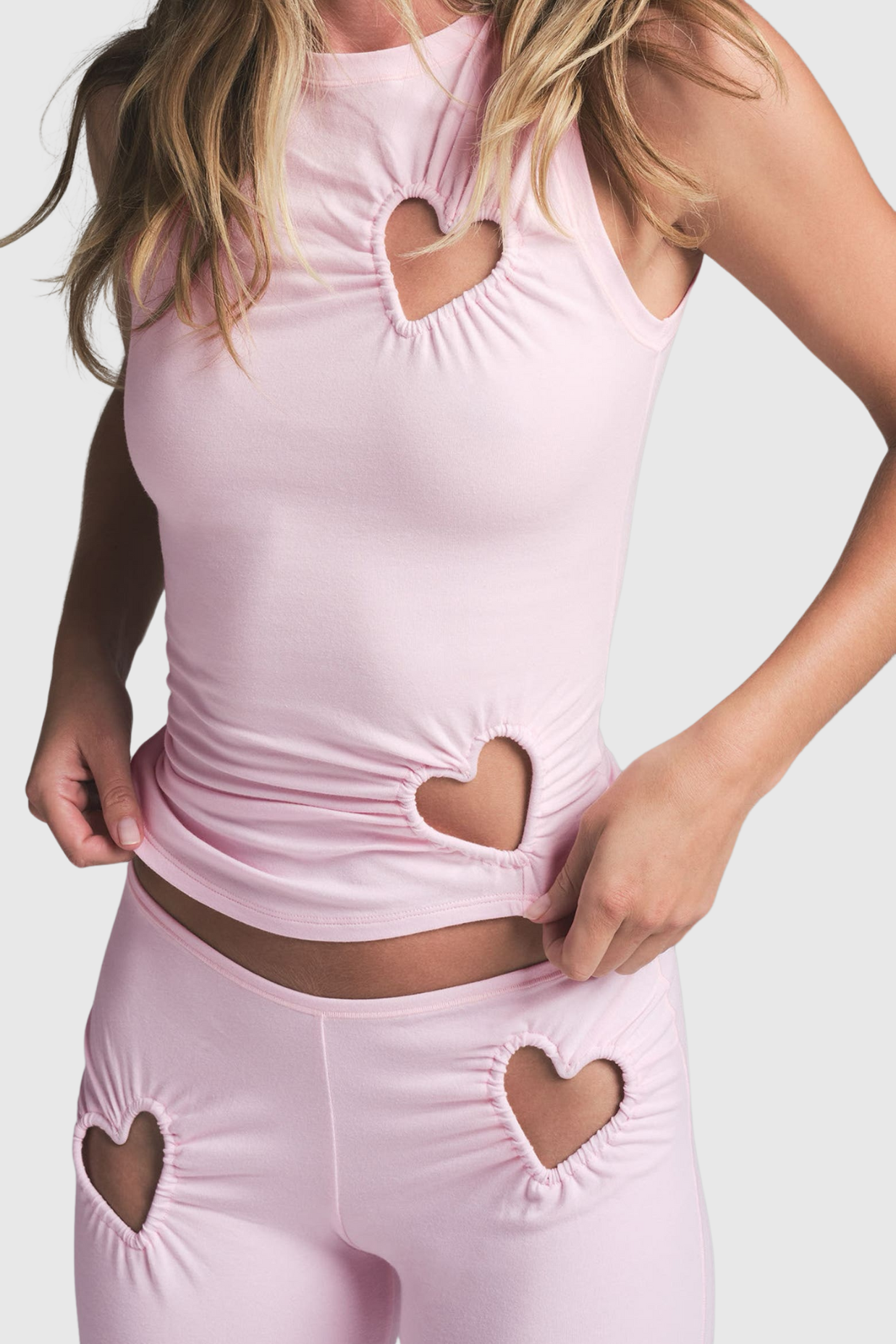 Shalita Heart Tank Top - Pink