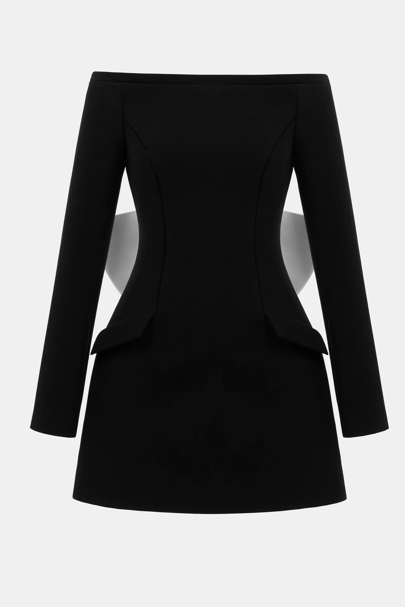 Soni Off Shoulder Bow Embeliished Backless Mini Dress