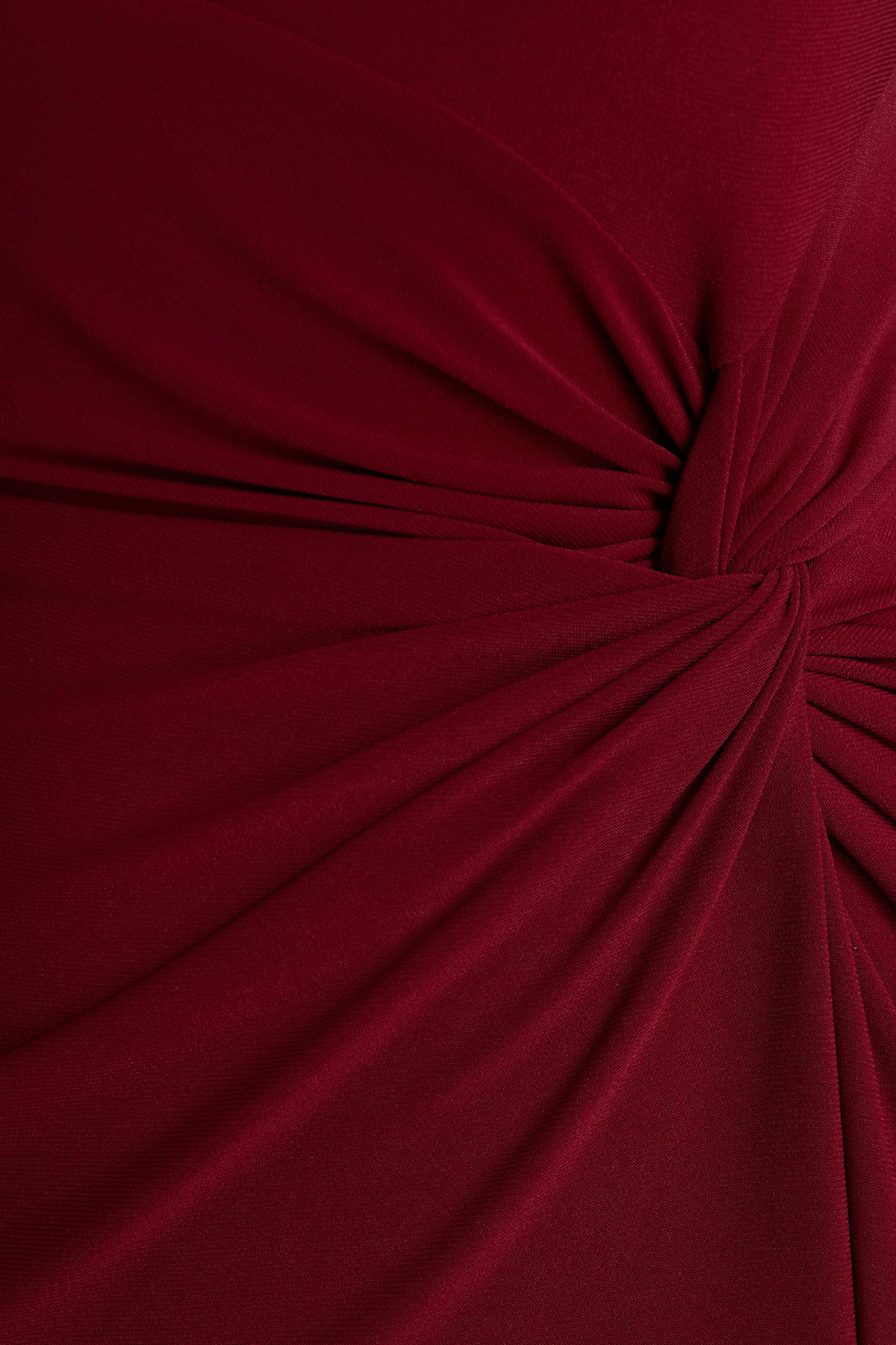 Vallea Cape Sleeves Split Maxi Dress - Wine