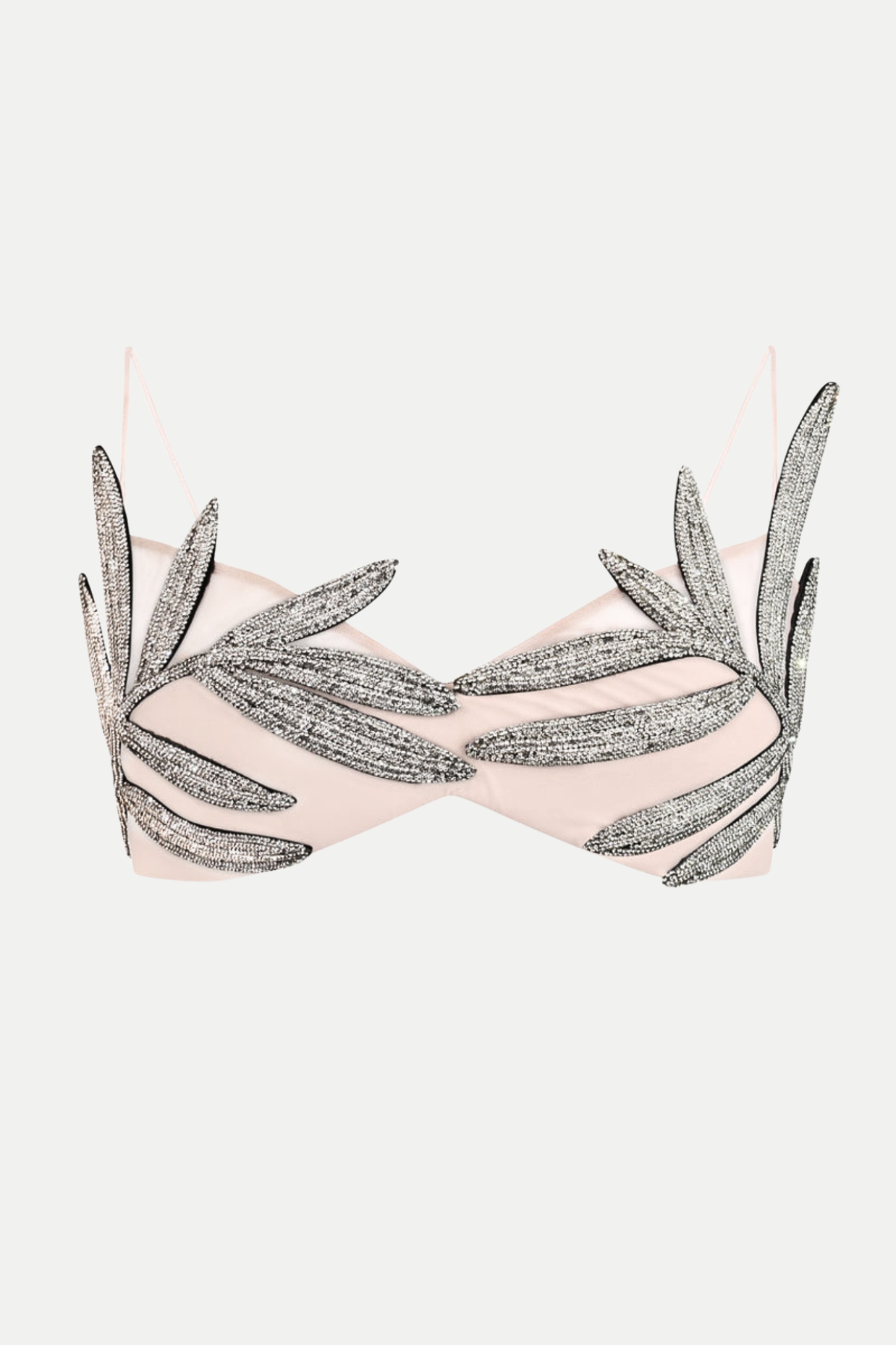 Vieby Leaf Crystal Bralette - Apricot