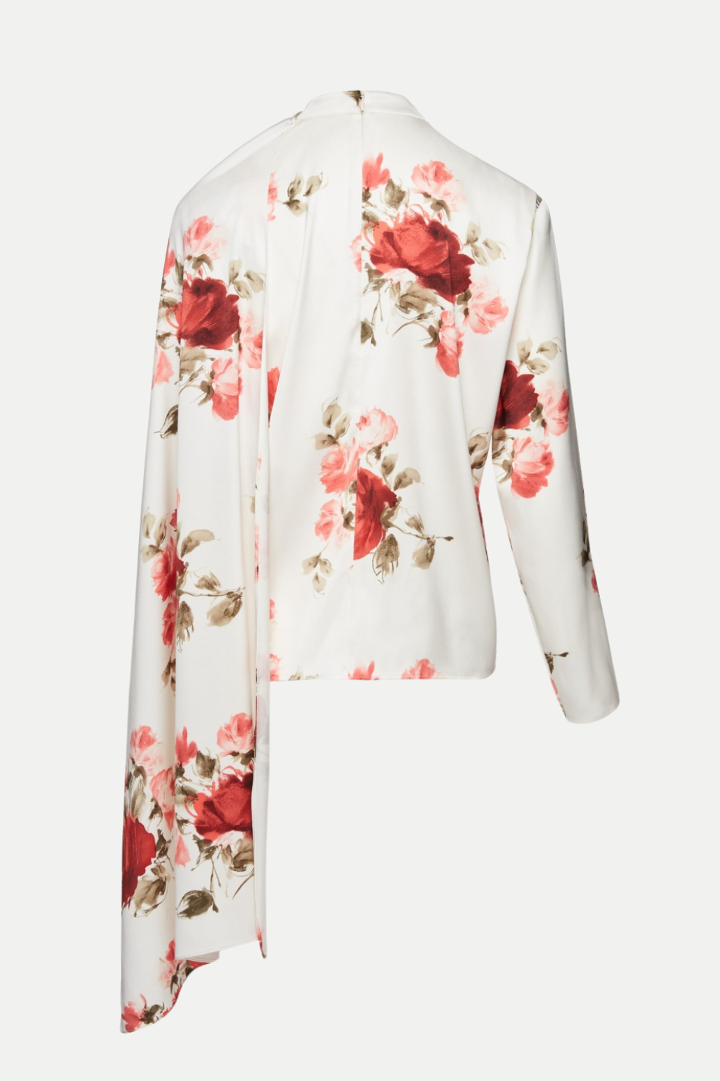 Yelena Floral Print Scarf Blouse