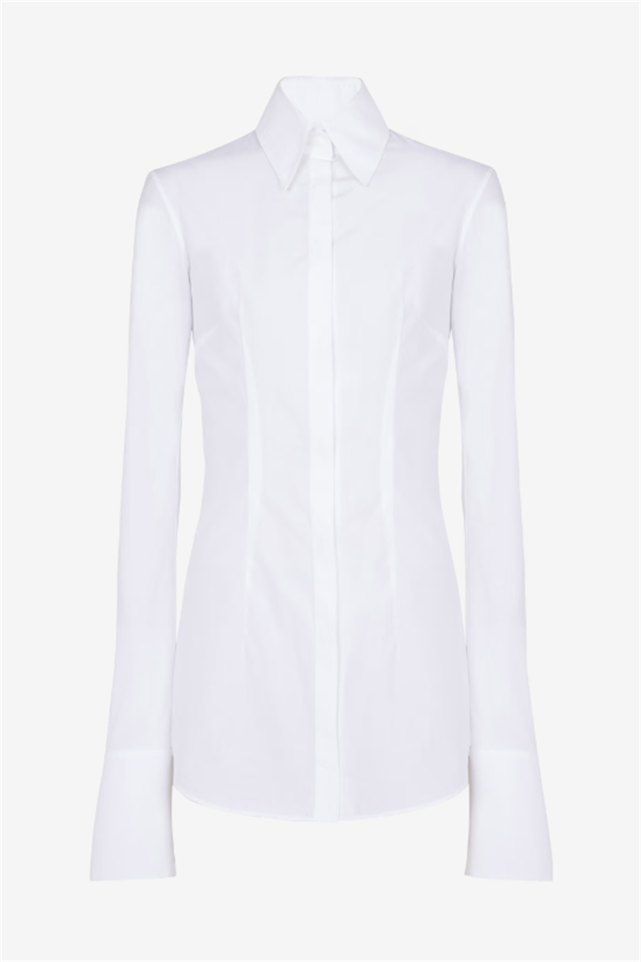 Zahra Gold Buttons Fitted Shirt