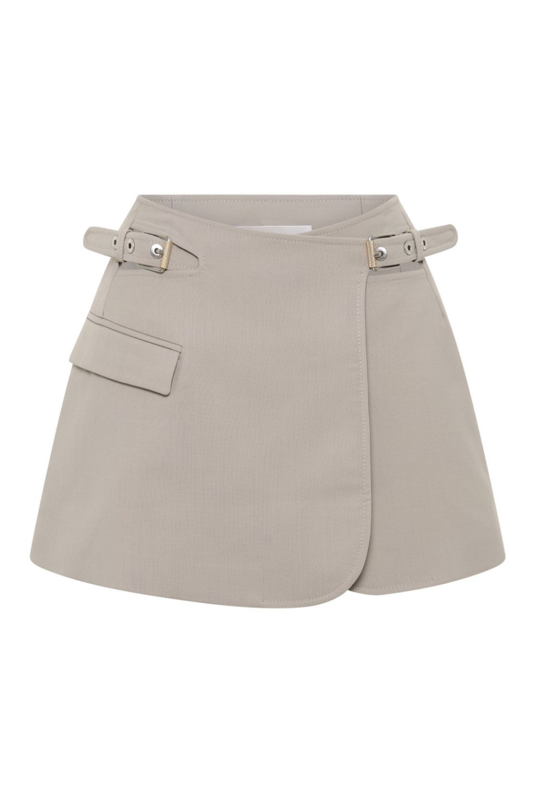 Jayla Cropped Cutout Blazer - Grey