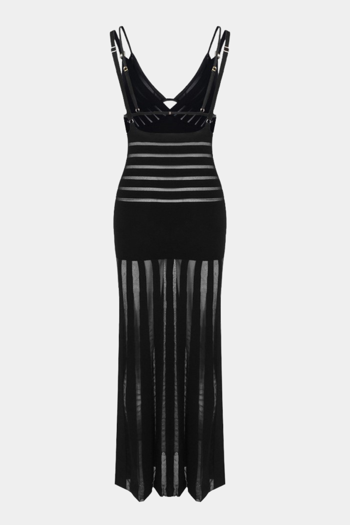 Chenelle Semi-sheer Knit Maxi Dress