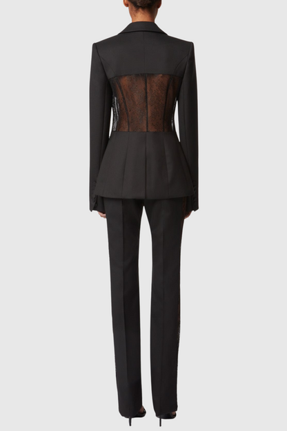 Aedin Lace Corset Blazer