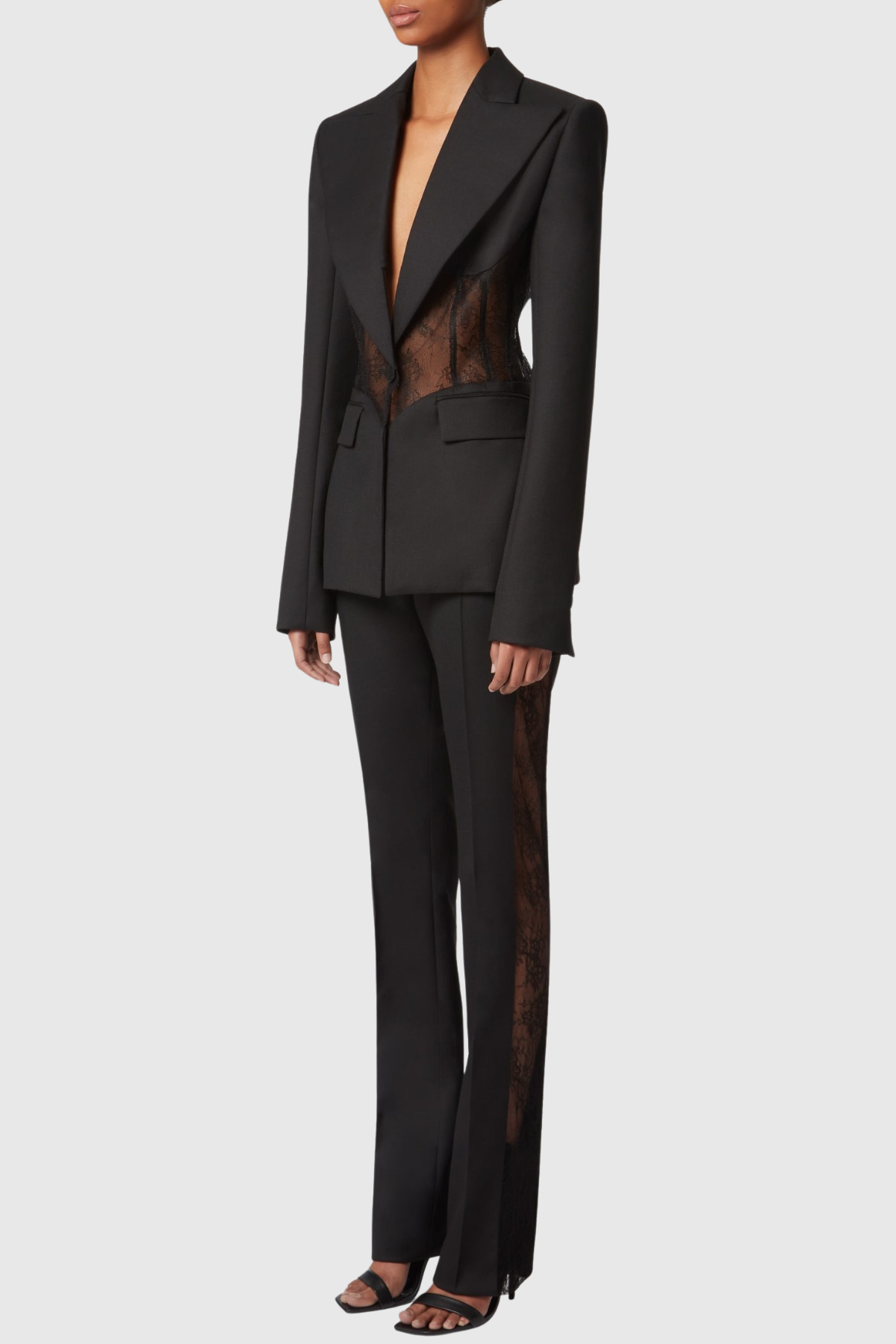 Aedin Lace Corset Blazer