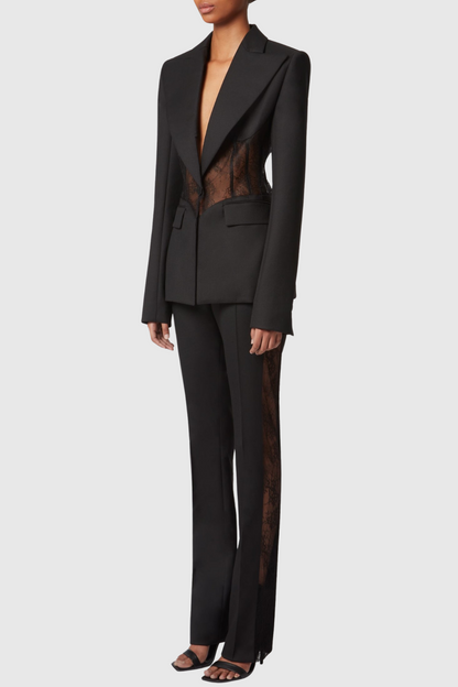 Aedin Lace Corset Blazer