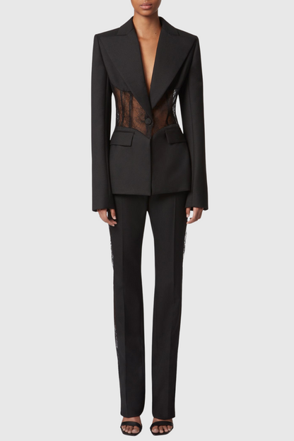 Aedin Lace Corset Blazer