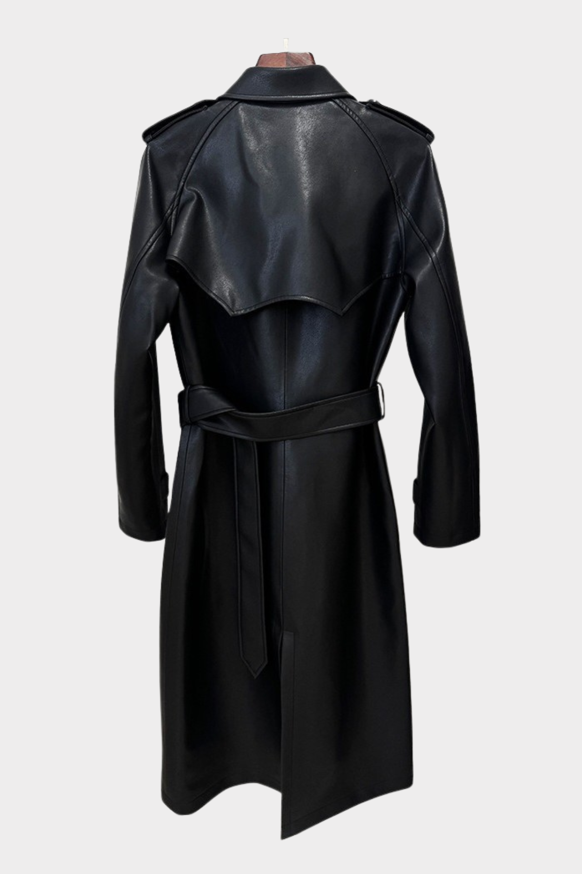 Aocoa Leather Trench Coat