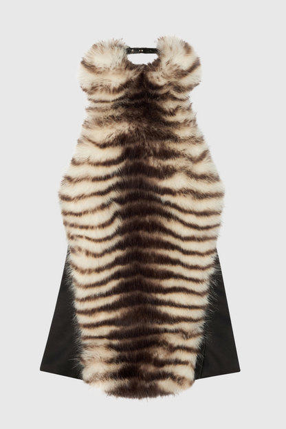 Boyne Faux Fur Halter Top