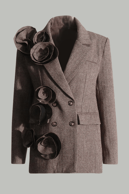 Daivya Floral Appliqué Blazer