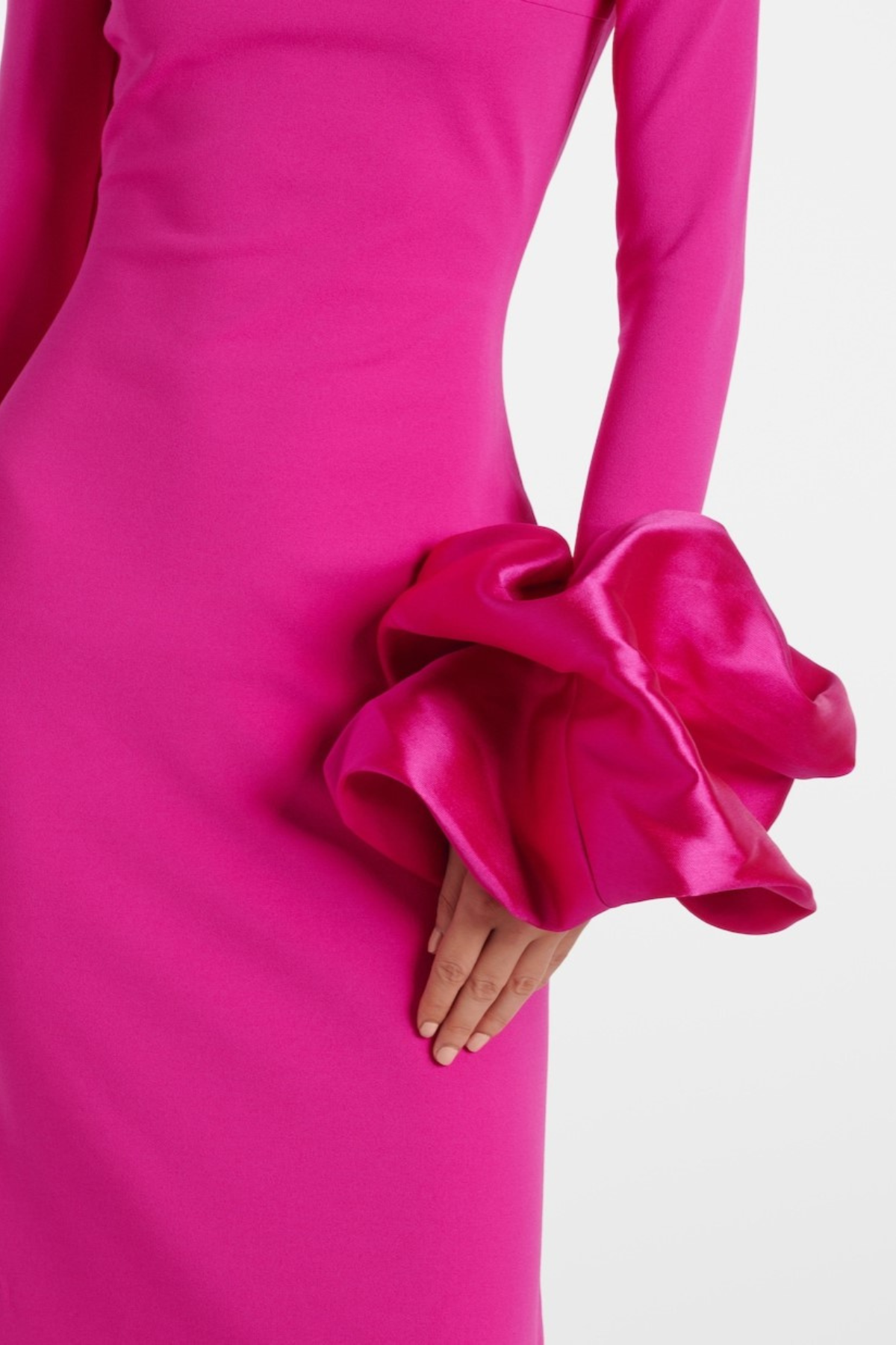 Delpa Satin-trimmed Maxi Dress