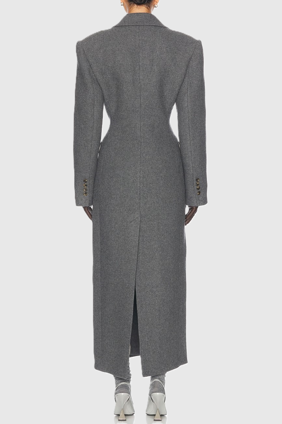 Disena Lapel Coat - Grey