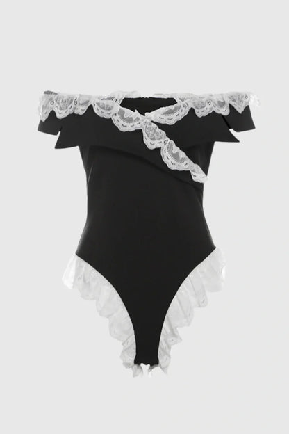 Dolley Lace Off Shoulder Bodysuit