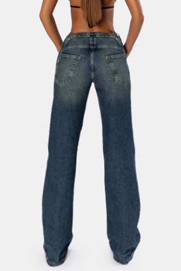Eva Lace Up Jeans