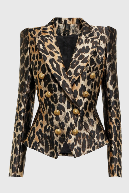 Galeta Leopard Jacquard Blazer