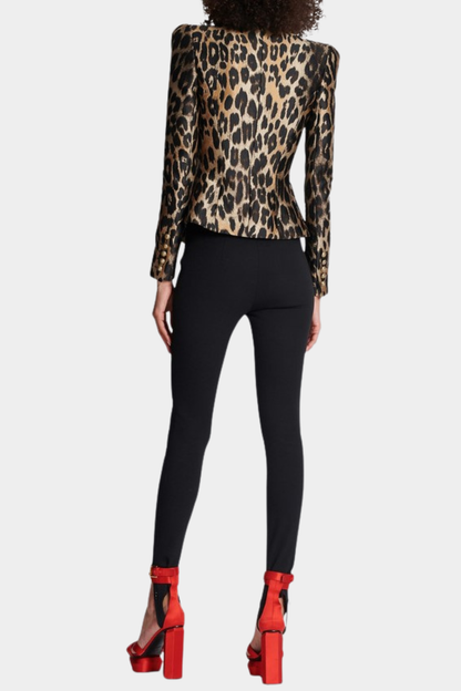 Galeta Leopard Jacquard Blazer
