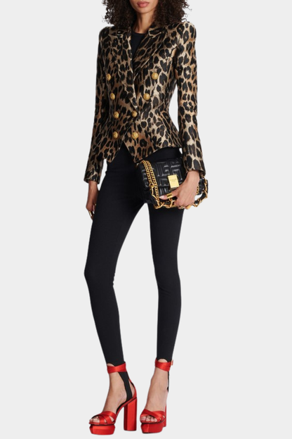 Galeta Leopard Jacquard Blazer