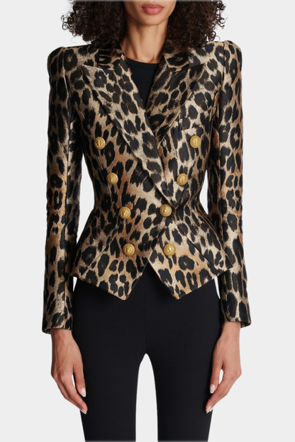 Galeta Leopard Jacquard Blazer