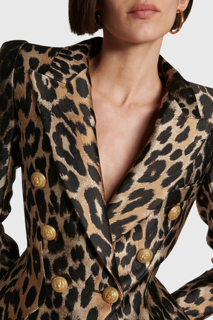 Galeta Leopard Jacquard Blazer