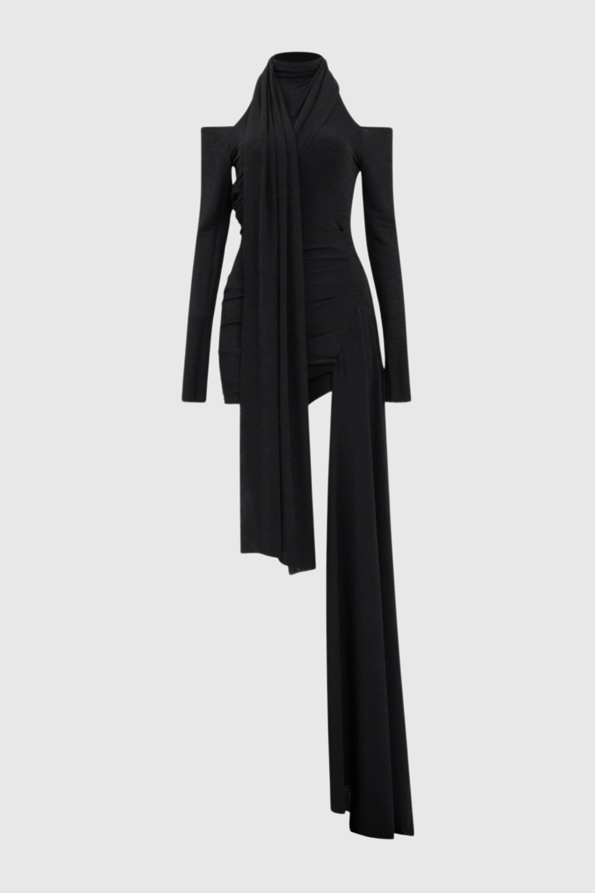 Hakaia Cutout Draped Mini Dress