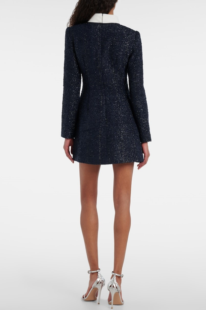 Junia Boucle Embellished Tweed Mini Dress