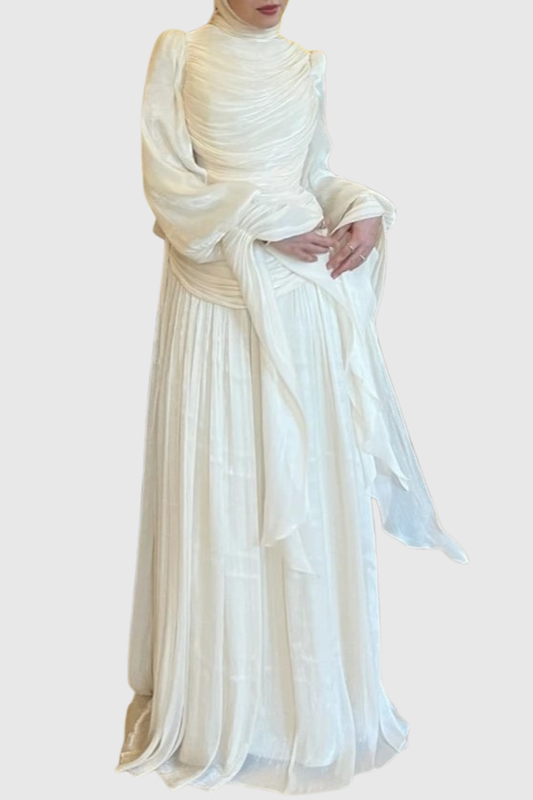 Kalila Ruched Long Sleeve Maxi Dress