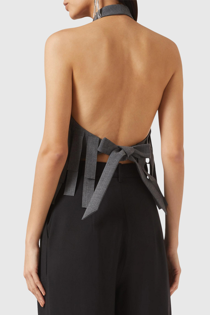 Kelsey Fringe Halter Top