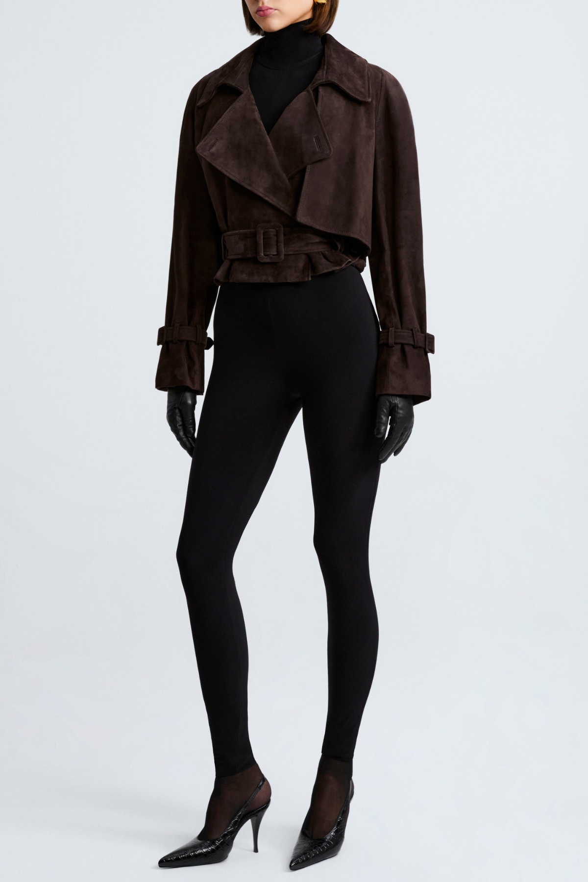 Kevon Cropped Suede Jacket