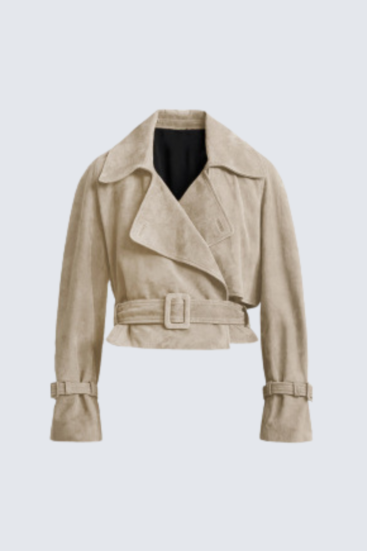 Kevon Cropped Suede Jacket