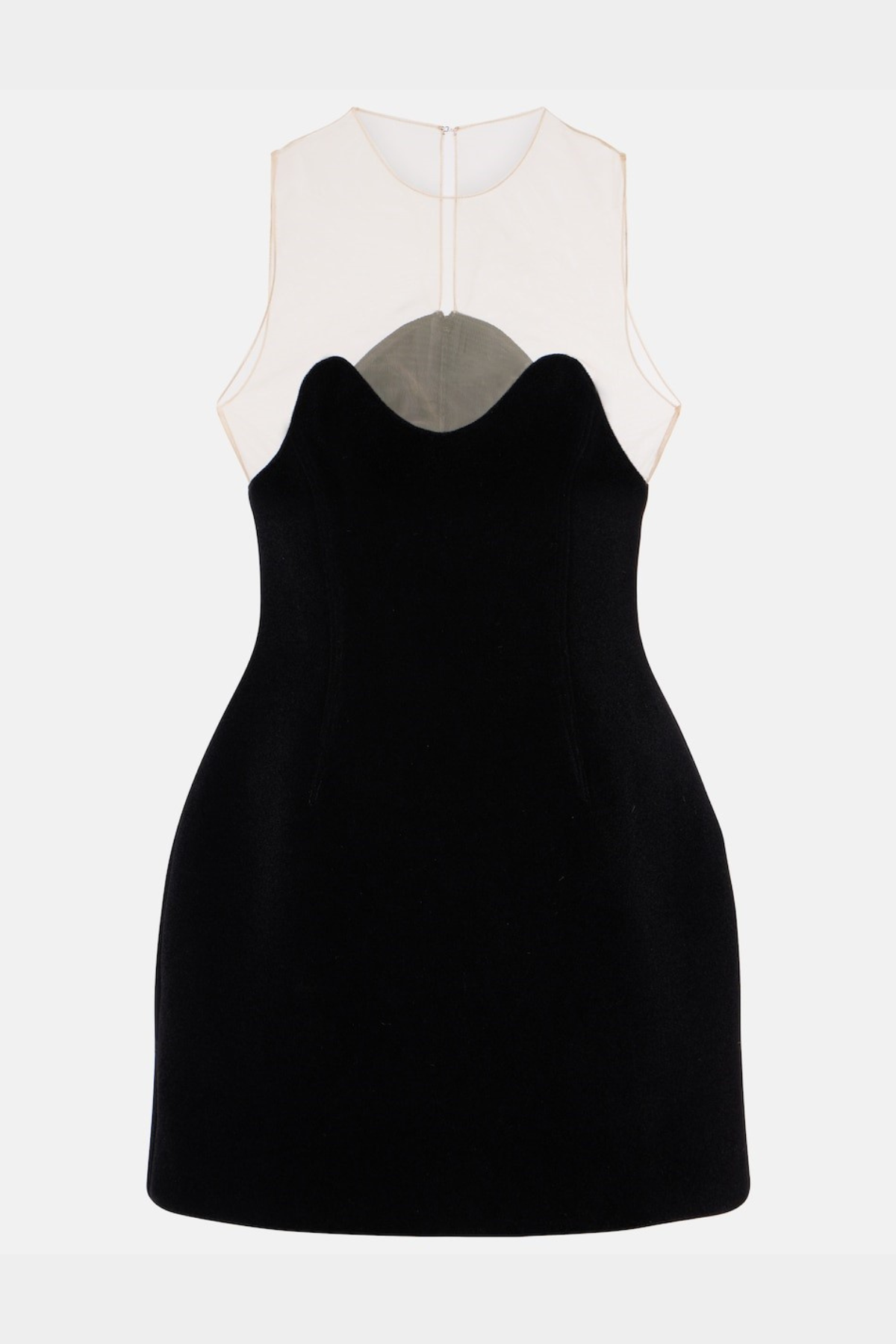 Kinsley Wave Velvet Sleeveless Mini Dress