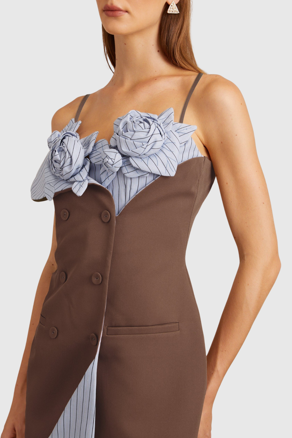 Livine Floral Strapless Mini Dress