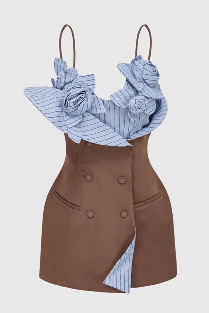 Livine Floral Strapless Mini Dress