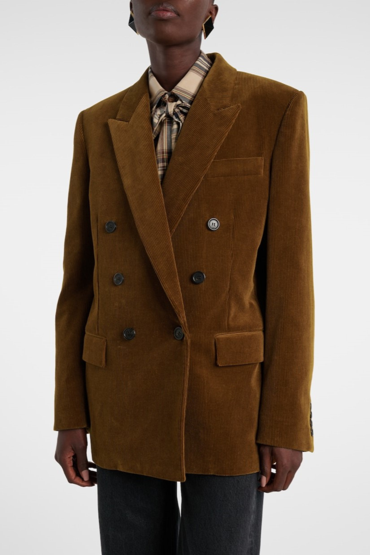 Lorele Corduroy Double Breasted Blazer