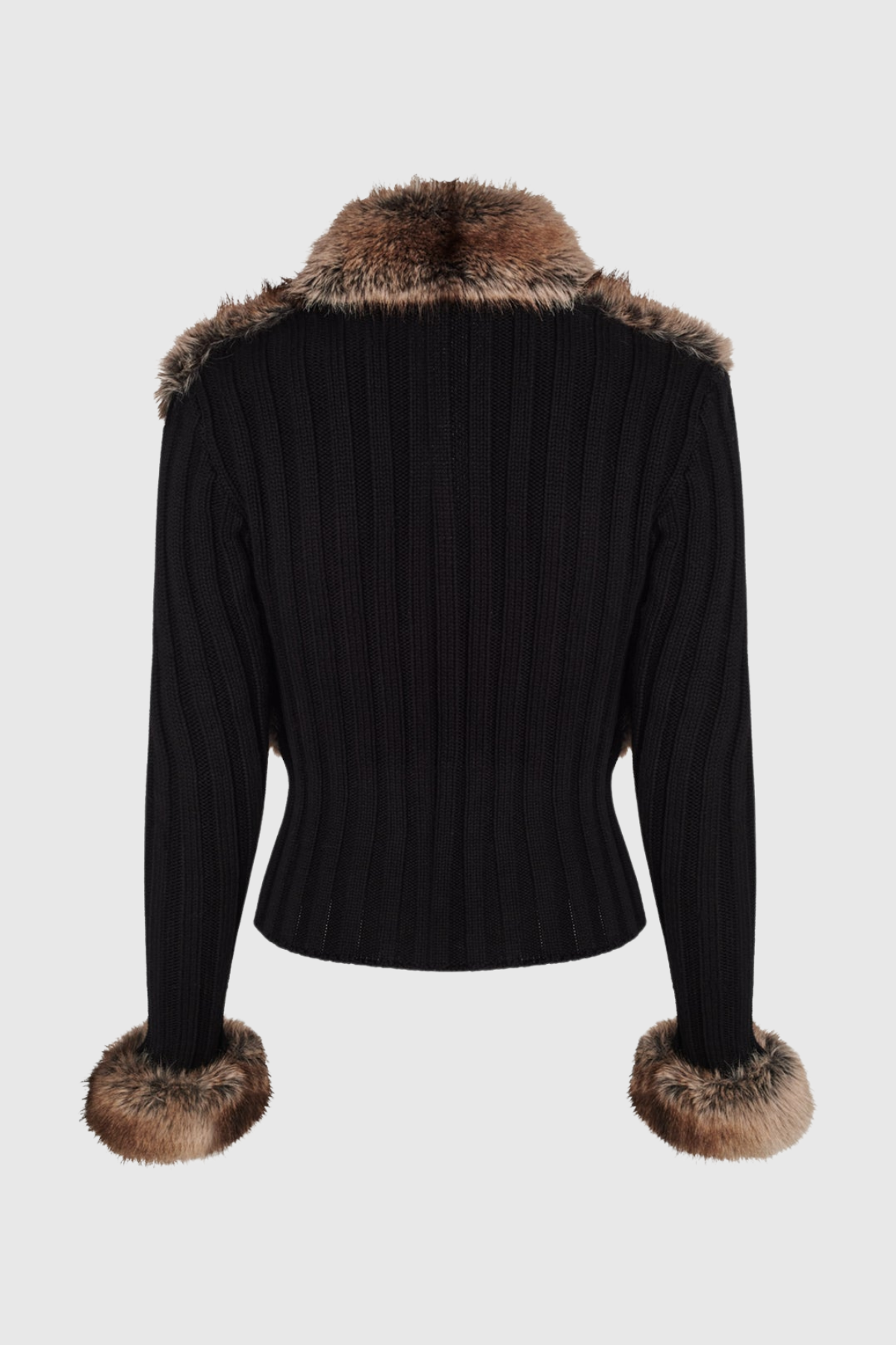 Motoko Faux Fur Knit Coat
