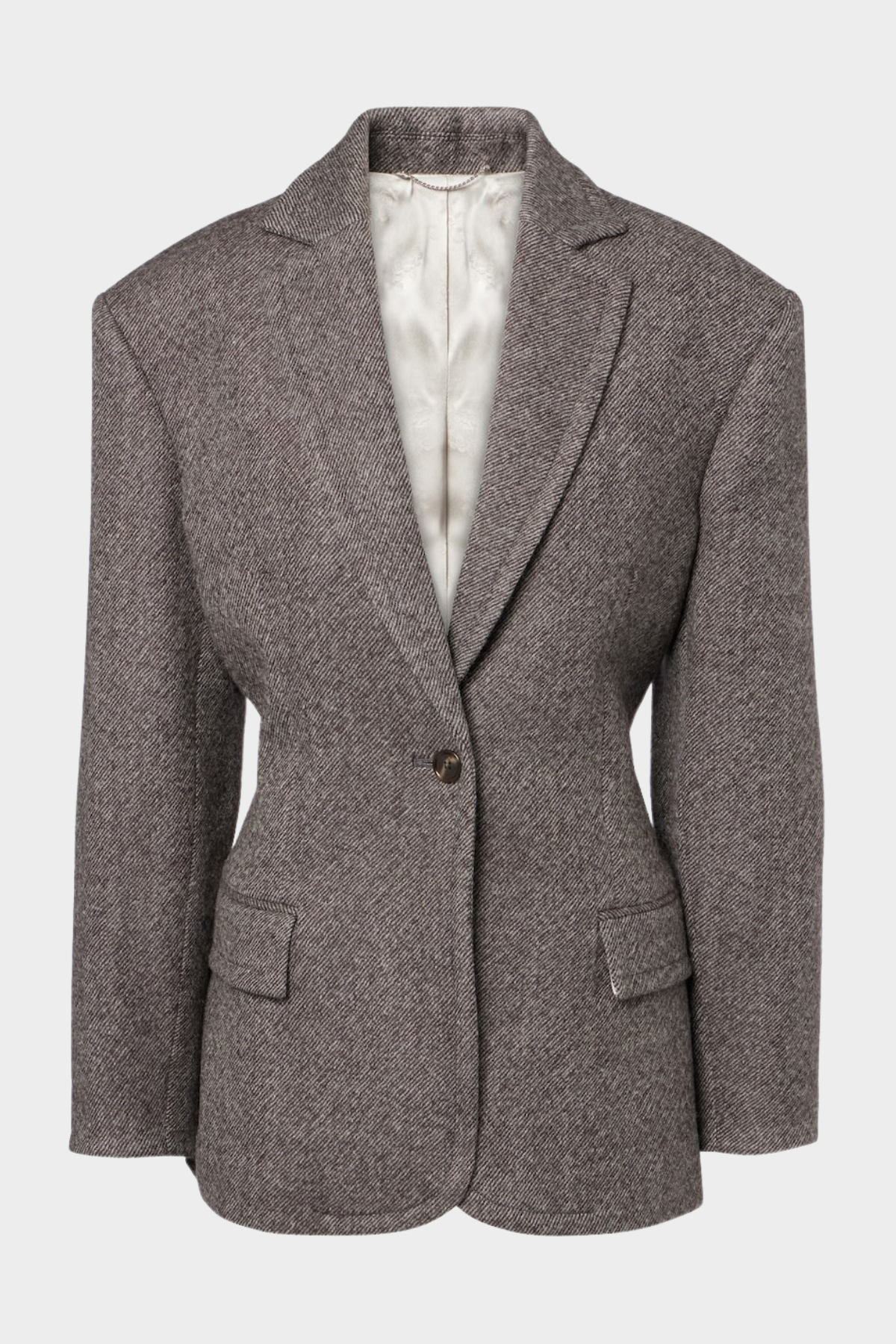 Nakos Herringbone Wool Blend Blazer