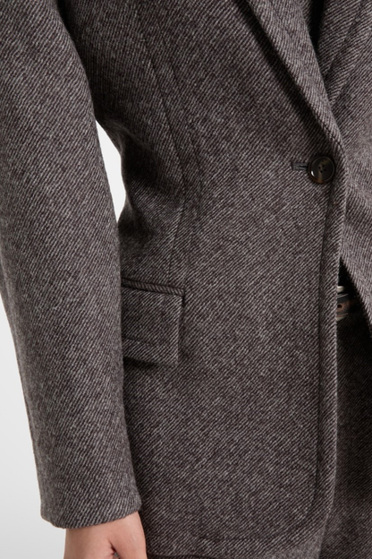 Nakos Herringbone Wool Blend Blazer