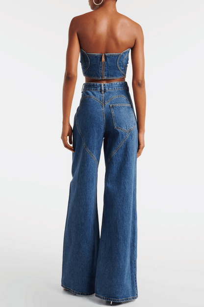 Odalys Heart Denim Top