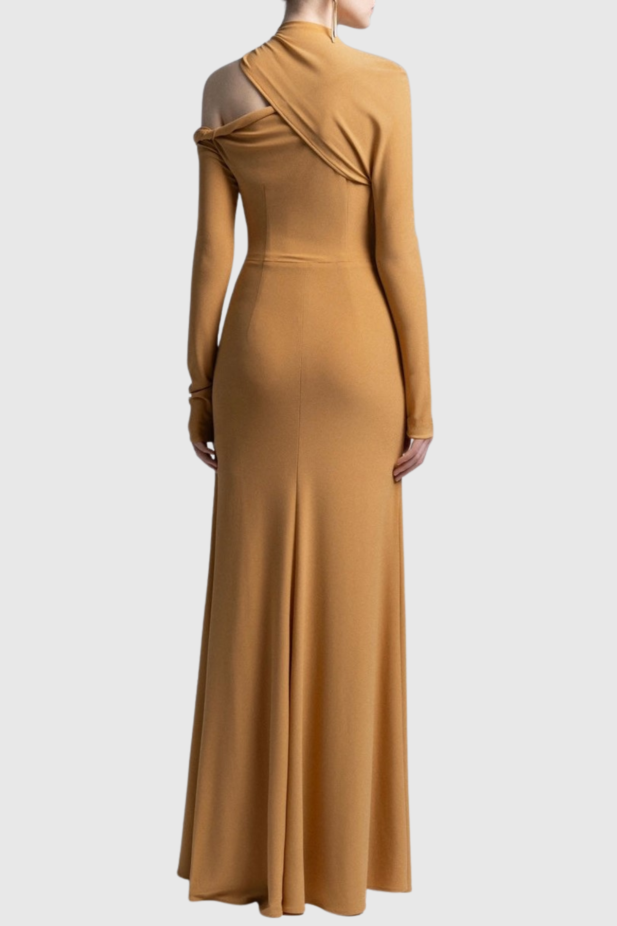 Pieda Cutout Ruched Maxi Dress - Orange