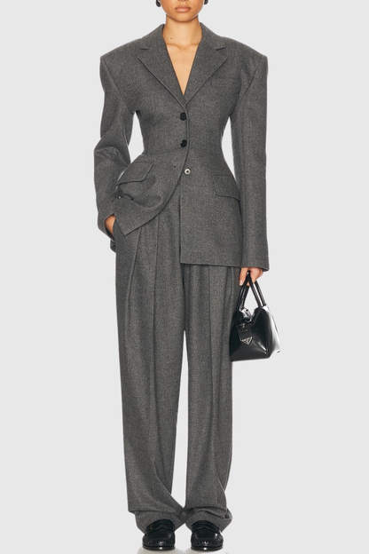 Reid High Waisted Pleated Pants