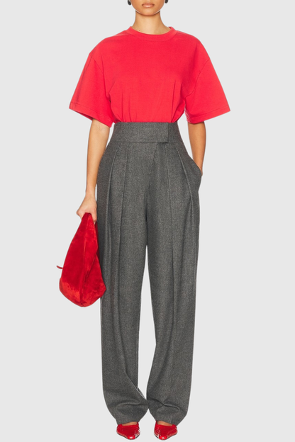 Reid High Waisted Pleated Pants