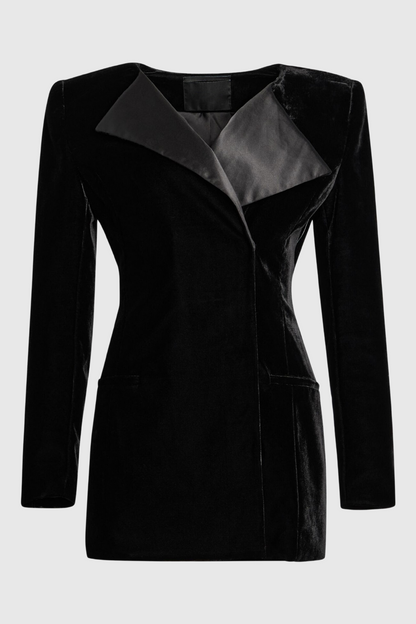 Retta Velvet Mini Blazer Dress