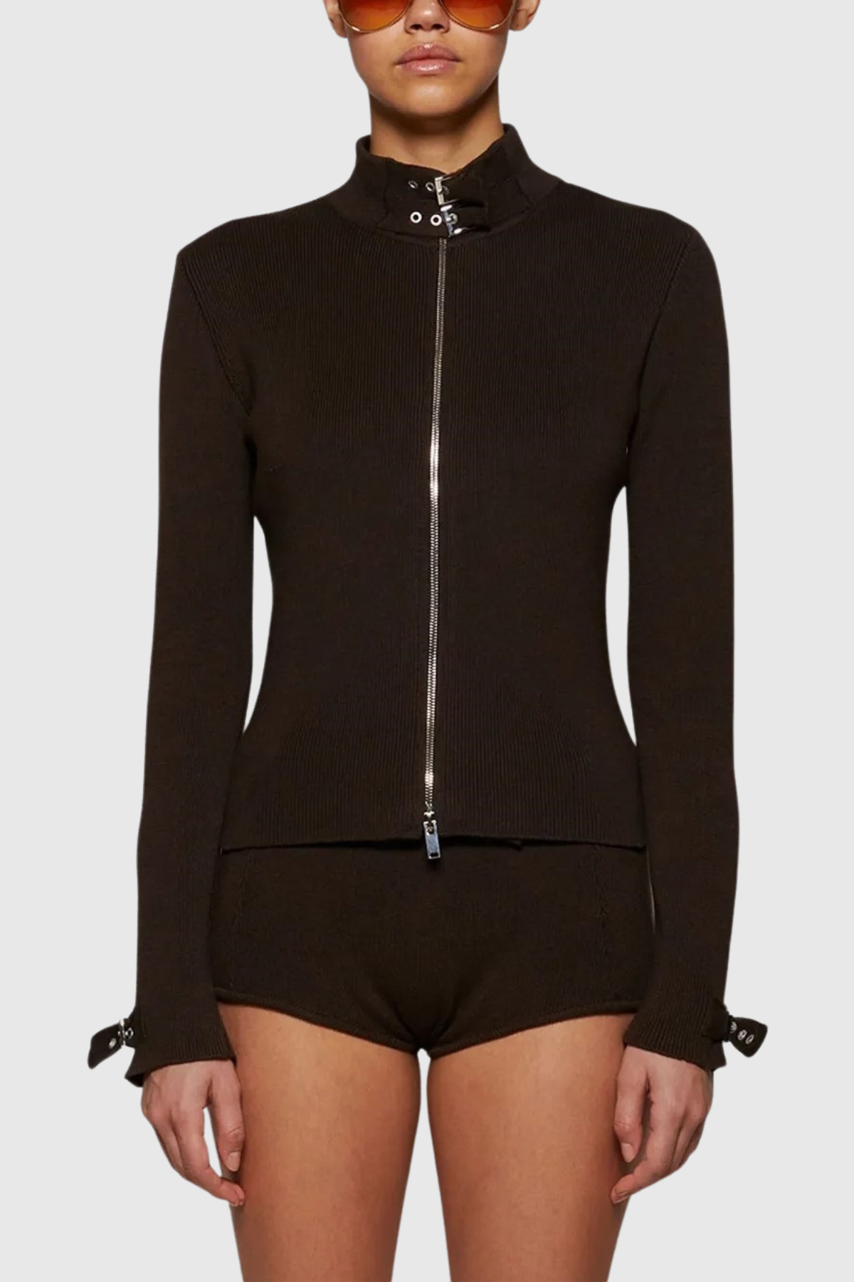 Rowda Belted Knit Shorts